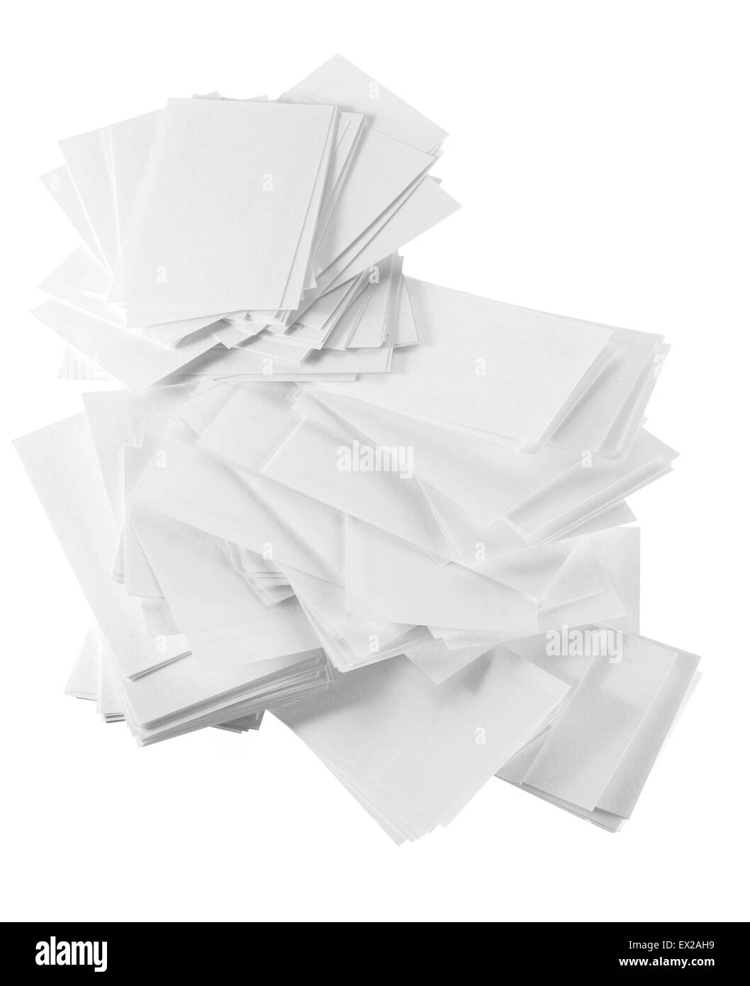 Pile de cartes vierges Banque D'Images