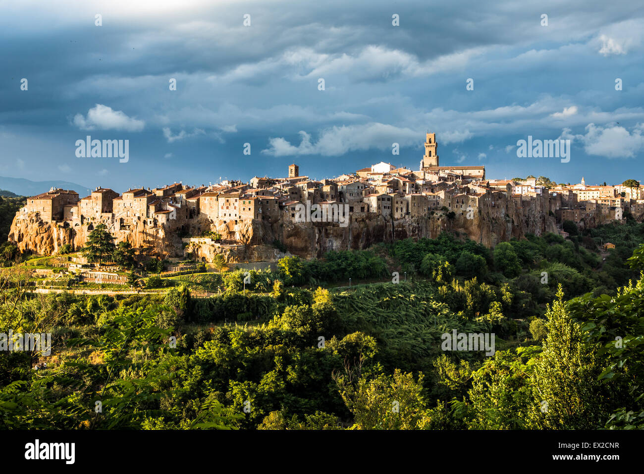 La majestueuse ville sur le rocher,Pitigliano,Toscane,Italie Banque D'Images