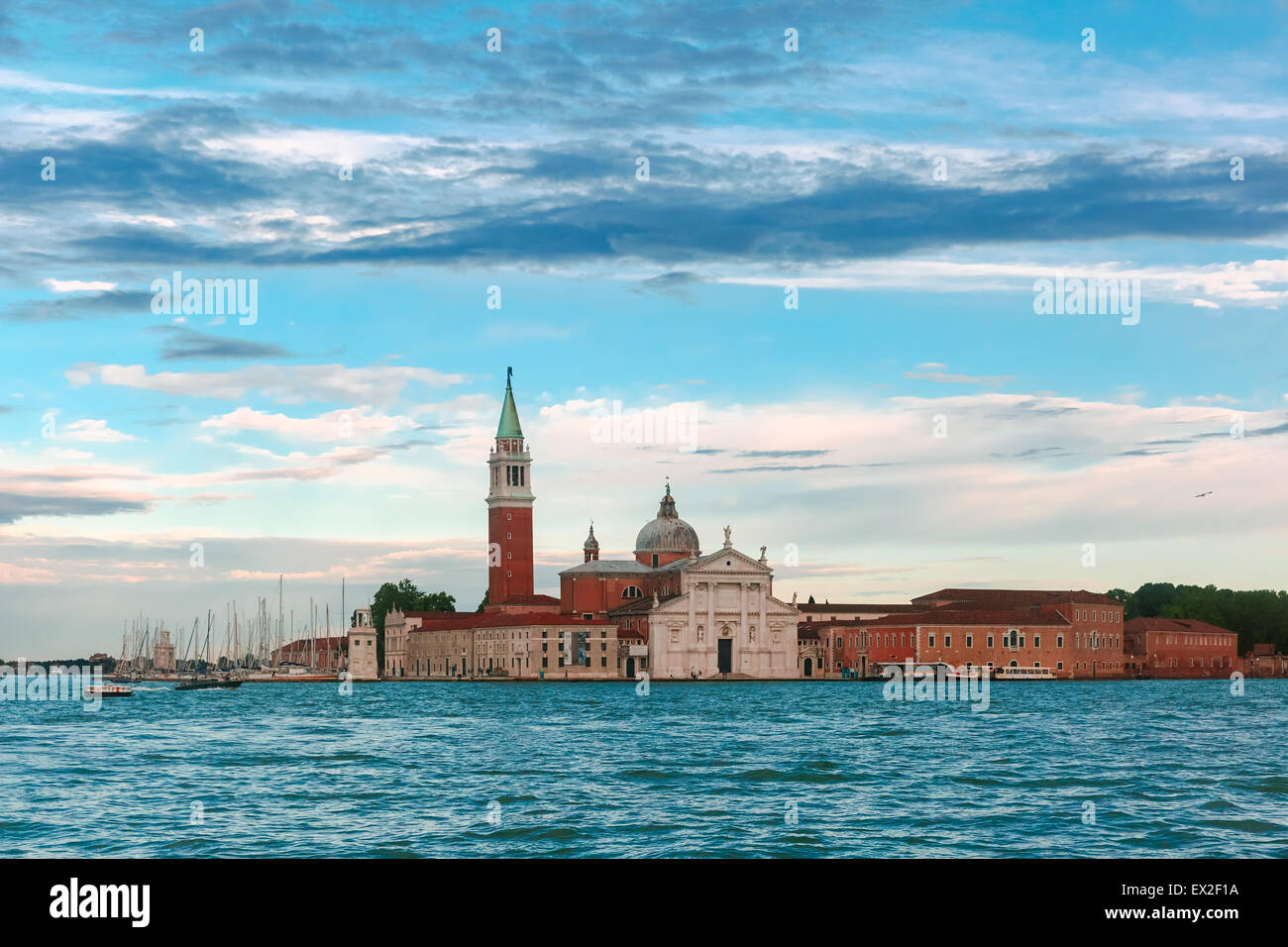 San Giorgio Maggiore dans la lagune de Venise, Italie Banque D'Images
