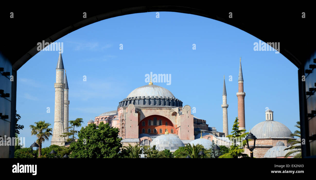 La mosquée Sainte-Sophie, Istanbul, Turquie Banque D'Images