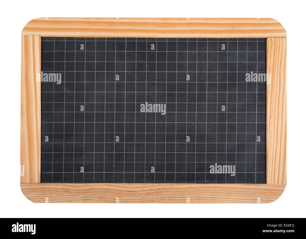 Tableau noir isolé sur fond blanc Banque D'Images