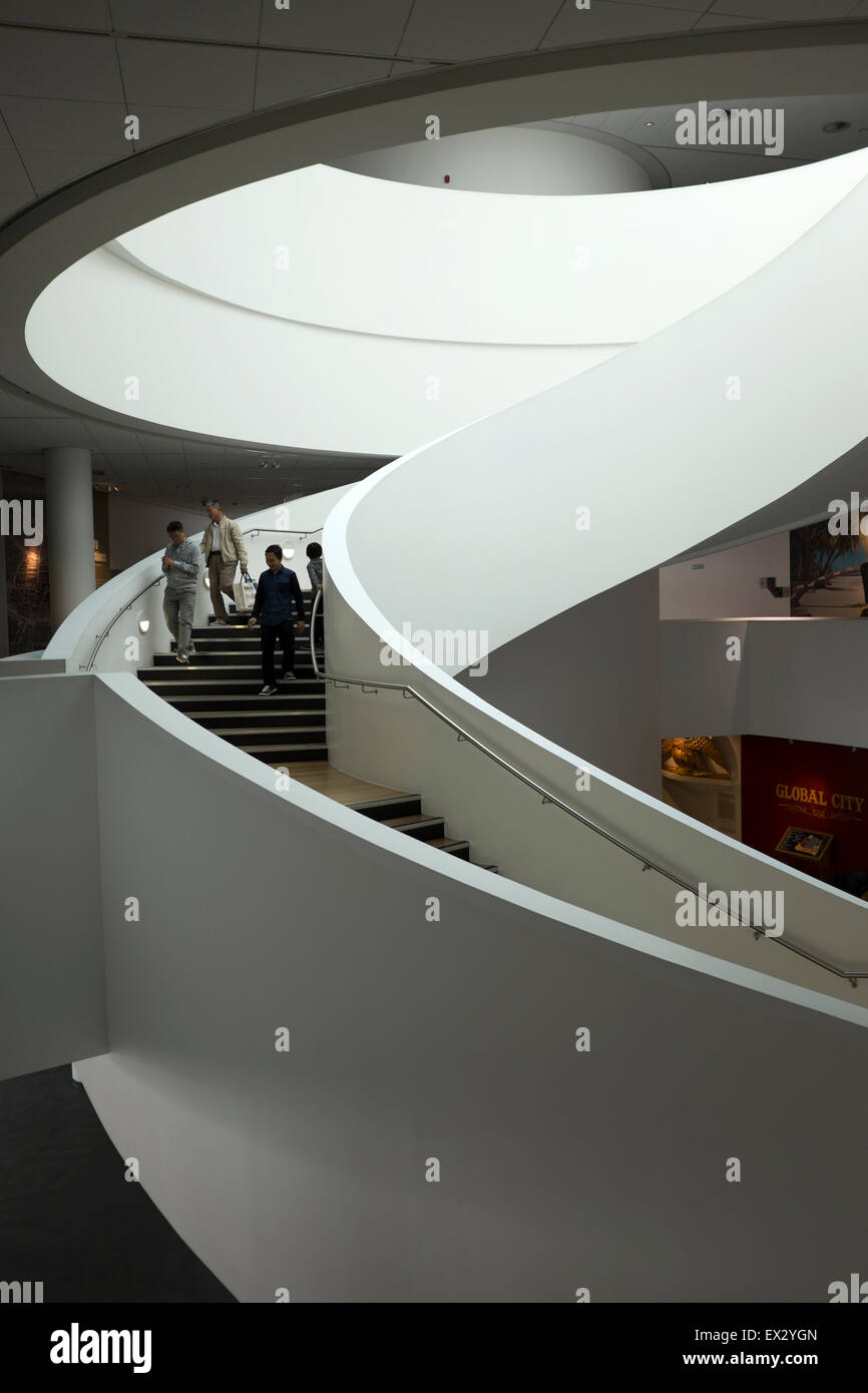 L'architecture moderne escalier escalier spirale Tourbillon Banque D'Images