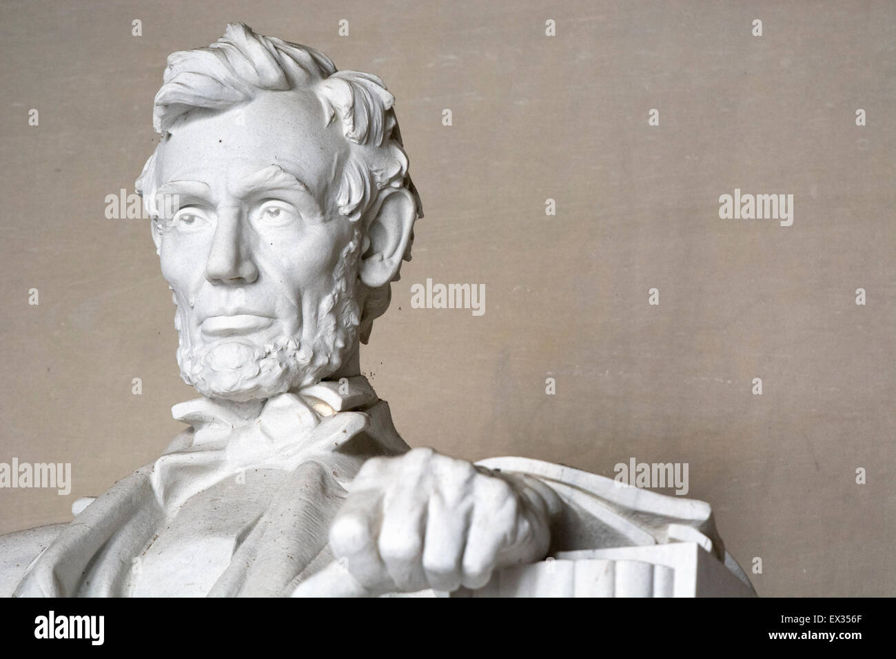 Lincoln Memorial Statue, Washington DC, Abraham Lincoln Banque D'Images