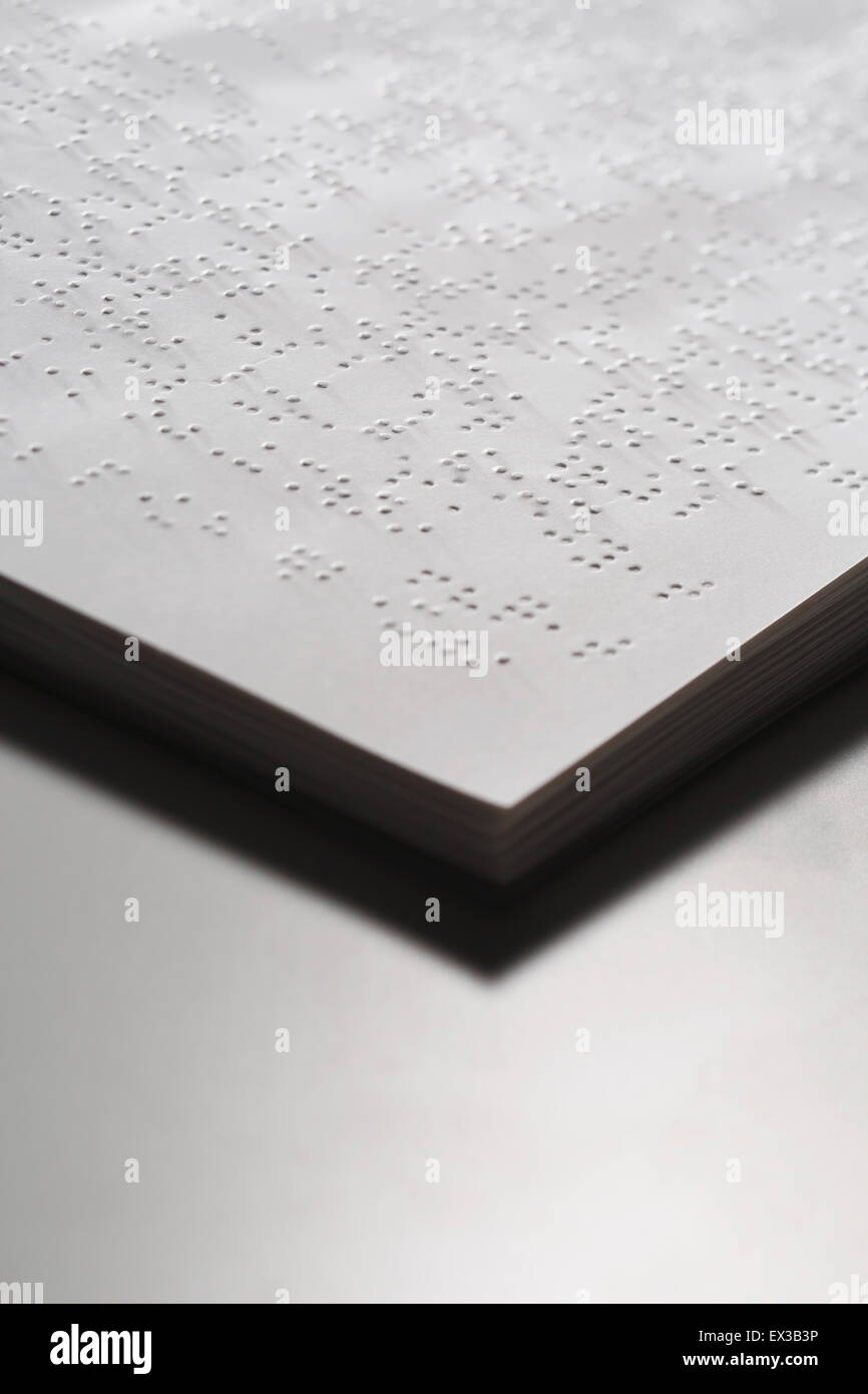 Papier braille Banque D'Images