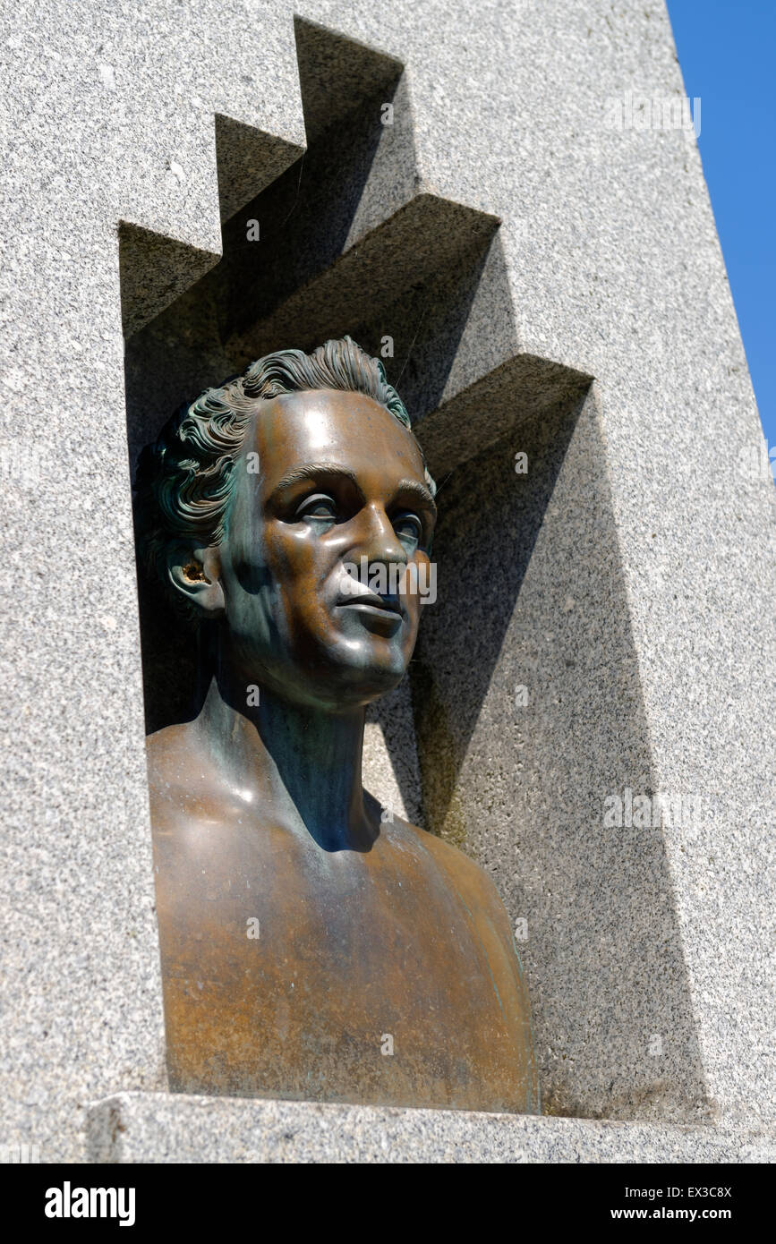 Tombe de Ferdinand Raimund, poète et acteur autrichien, cimetière, Pistingtal Gutenstein, Basse Autriche, Autriche Banque D'Images