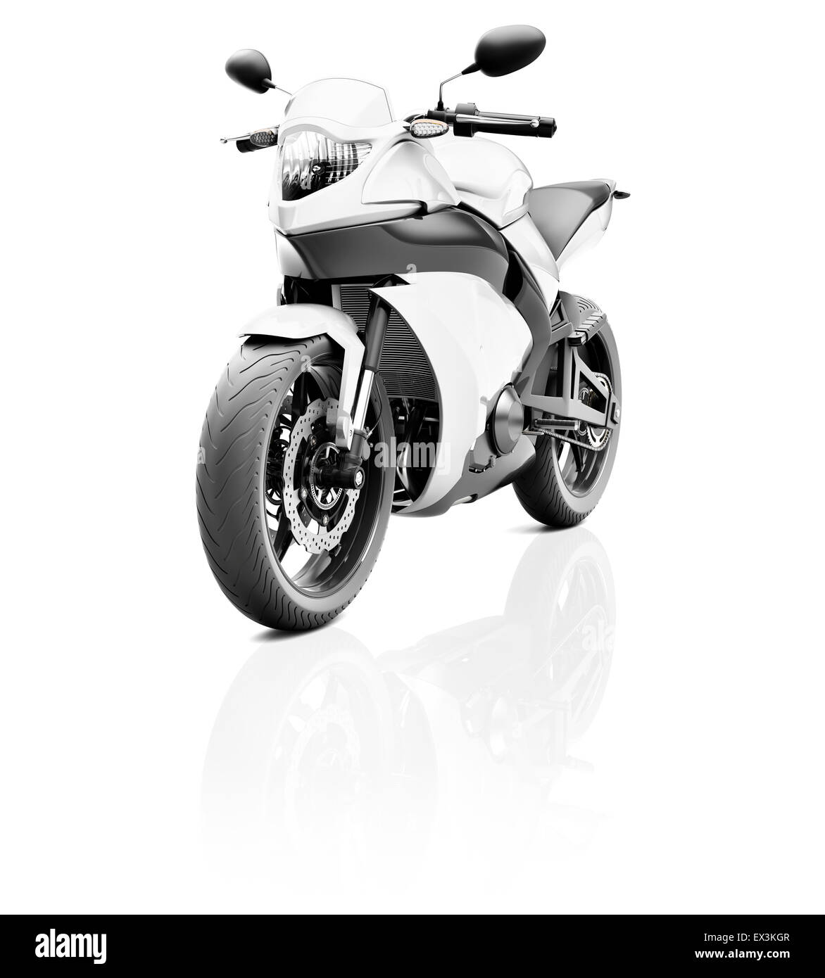 Illustration du concept de course Moto Sport Transport Banque D'Images