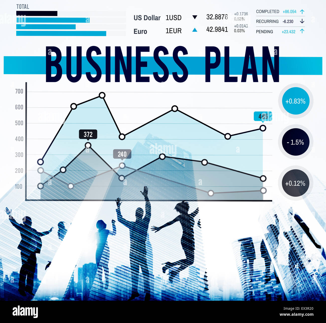 Plan d'Affaires Marketing Stratégie Concept Banque D'Images