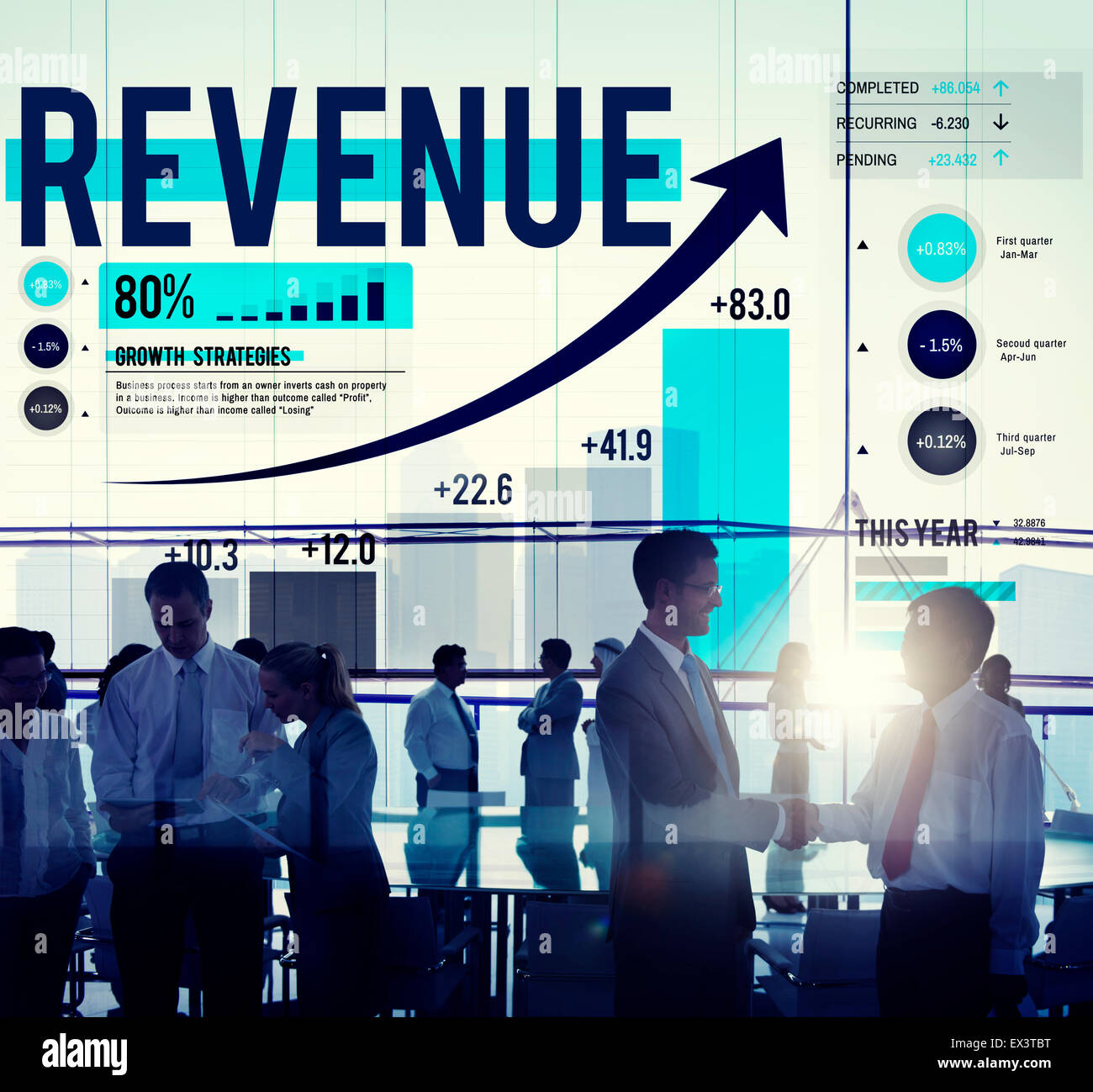 Revenu Revenu lucratif Finances Money Concept Banque D'Images