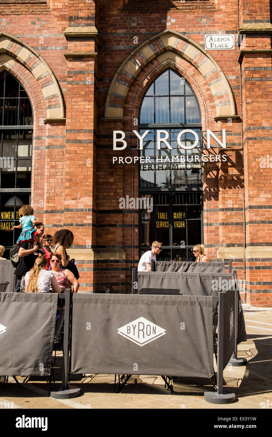 BYRON RESTAURANT À LEEDS Banque D'Images