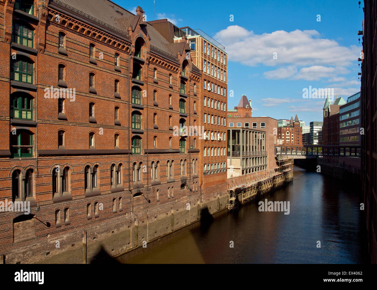 Speicherstadt, Hambourg, Allemagne, site du patrimoine mondial de l'UNESCO Banque D'Images