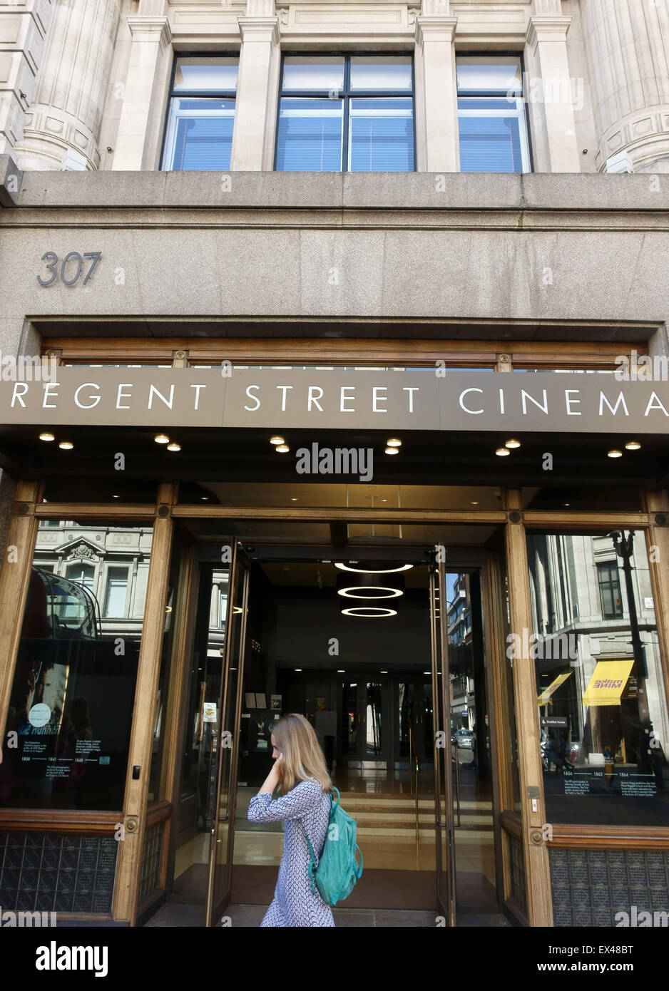 Regent Street, Londres Cinéma : cinéma récemment rénové a été le premier au Royaume-Uni à montrer un film en 1896 Banque D'Images