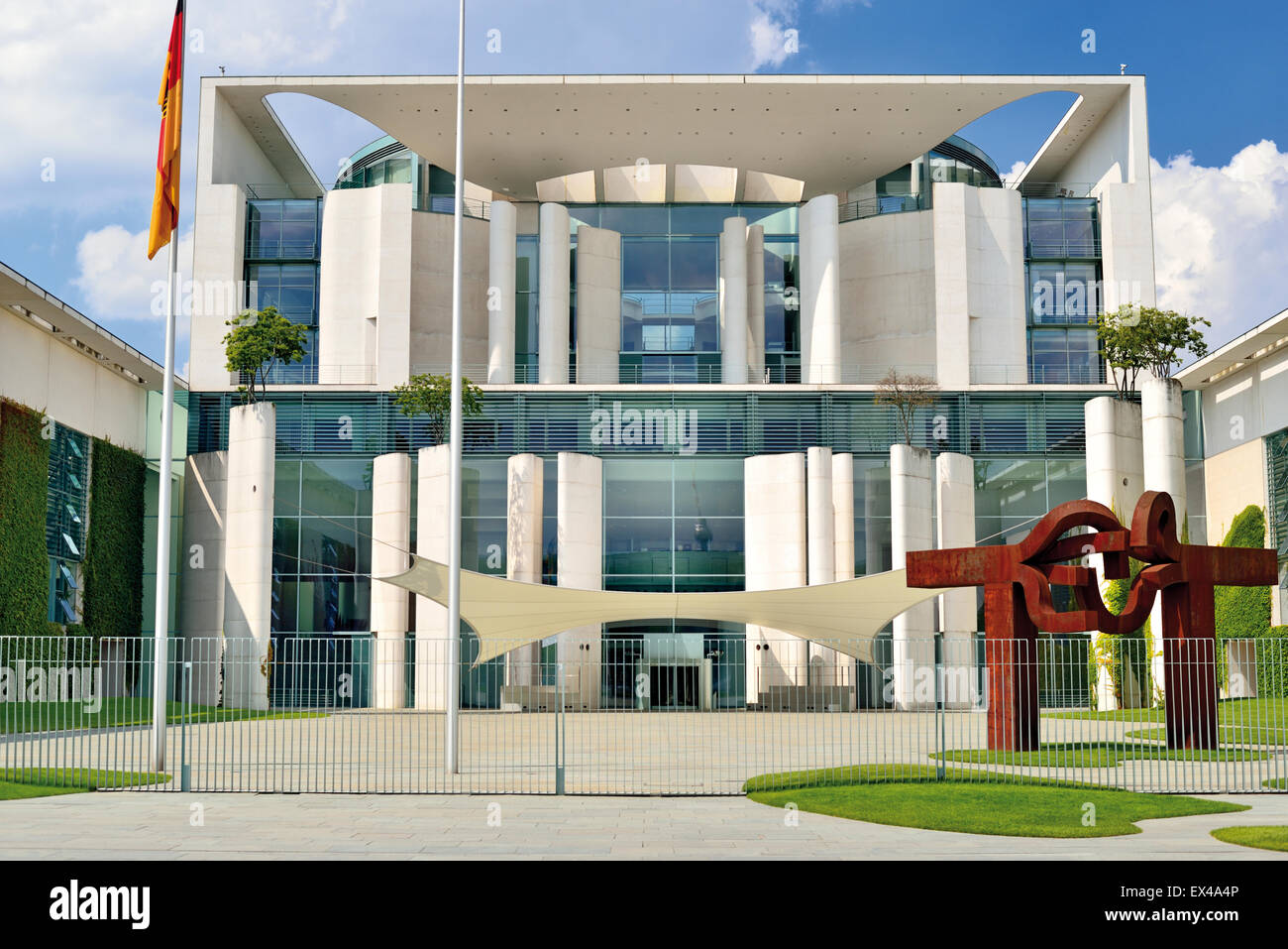 Allemagne, Berlin : Vue extérieure du bâtiment de la chancellerie allemande Banque D'Images