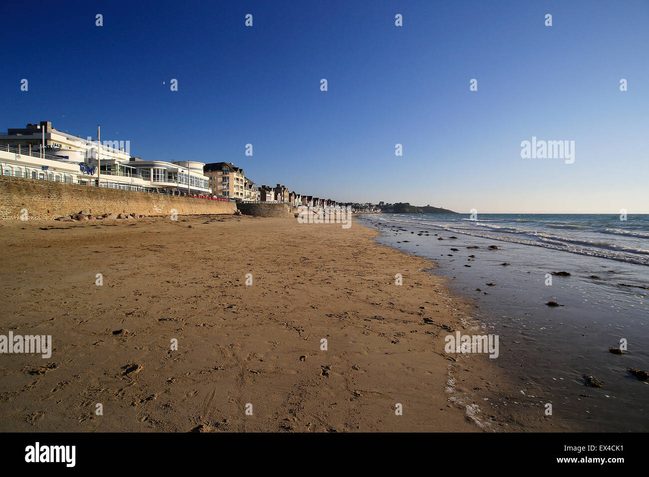 Plage de Pleneuf Val Andre Bretagne France. Banque D'Images