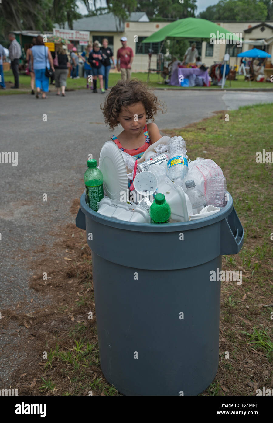 Pioneer Days Festival dans la petite ville de North Florida High Springs. Banque D'Images