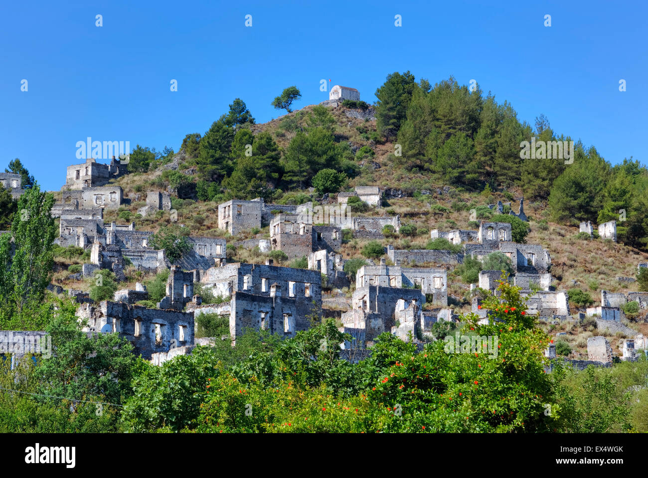 Kayakoey, ville fantôme, Marmaris, Mugla, Turquie Banque D'Images