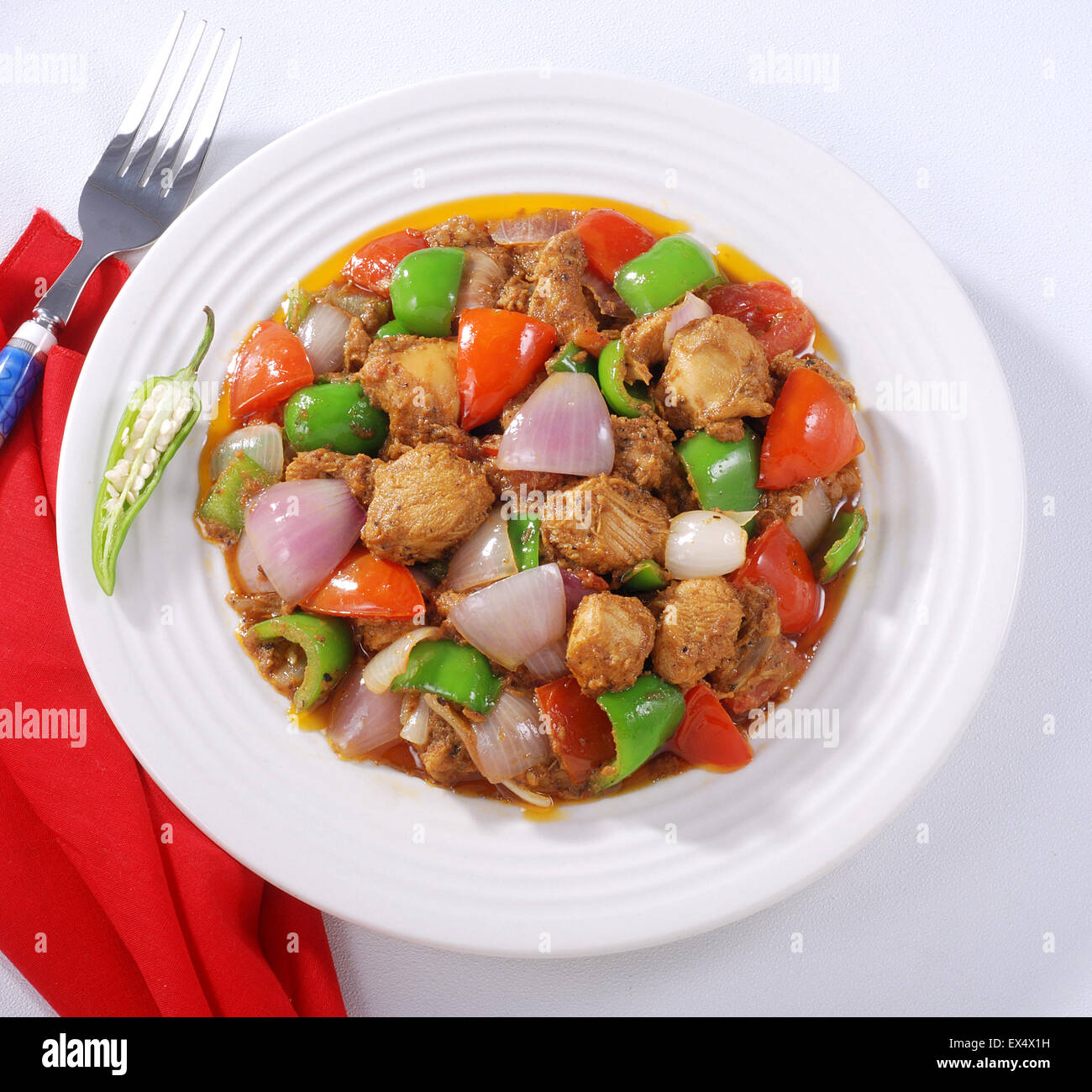 Chicken Jalfrezi Banque D'Images