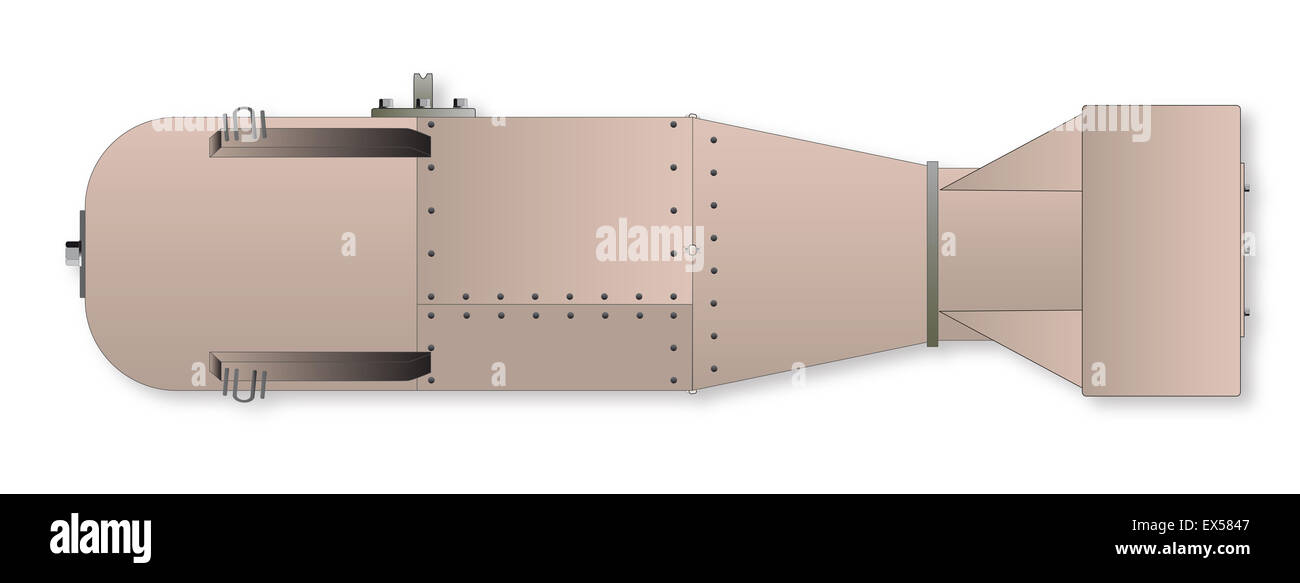 L'élaboration de la bombe atomique au nom de code petit garçon Banque D'Images
