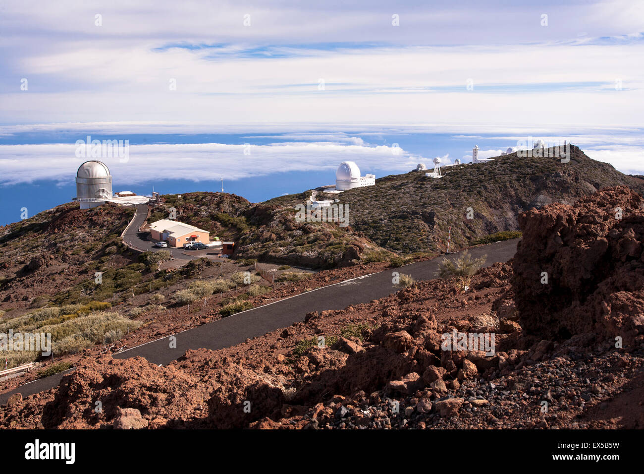 ESP, l'Espagne, les Canaries, l'île de La Palma, le nord de l'Europe à l'Observatoire Roque de los Muchachos Banque D'Images