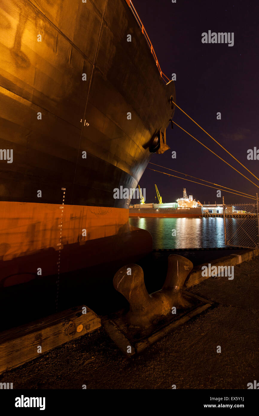 La nuit de pétroliers Banque D'Images