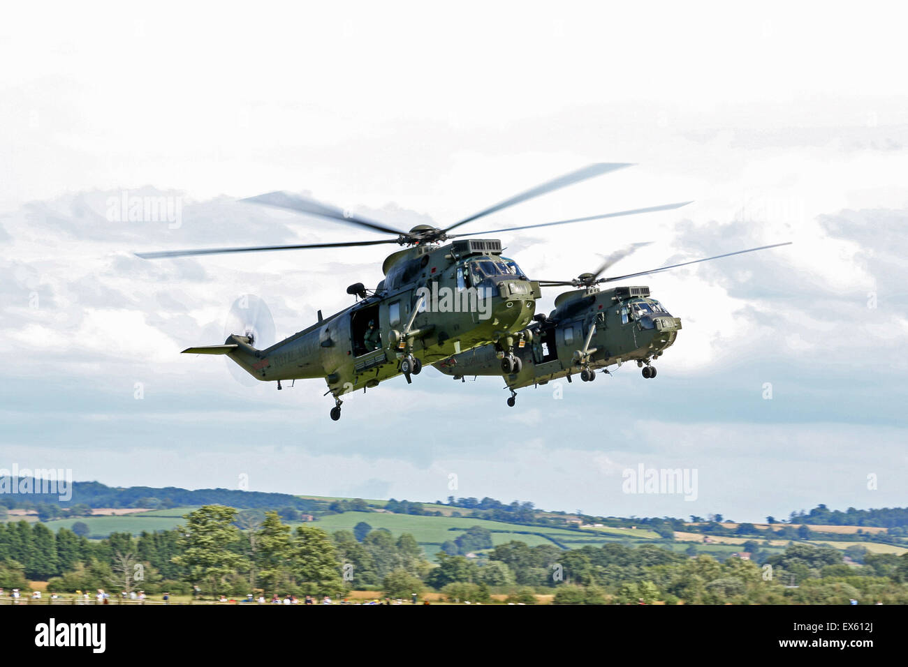 Westland Sea King H C Mk 4 de la Force d'hélicoptères Commando basé à RNAS Yovilton Banque D'Images