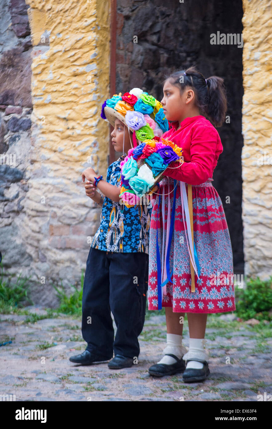 Les participants au festival de Valle del Maiz à San Miguel de Allende , Mexique Banque D'Images