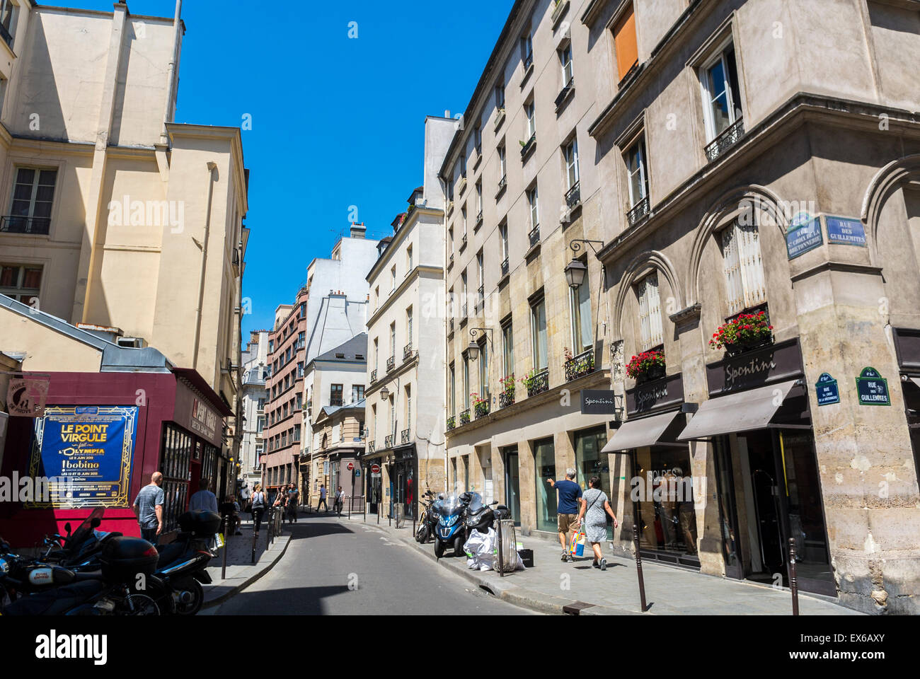 Paris, France, le quartier du Marais. Magasins, Street Scene, magasins de Paris, gentrification
