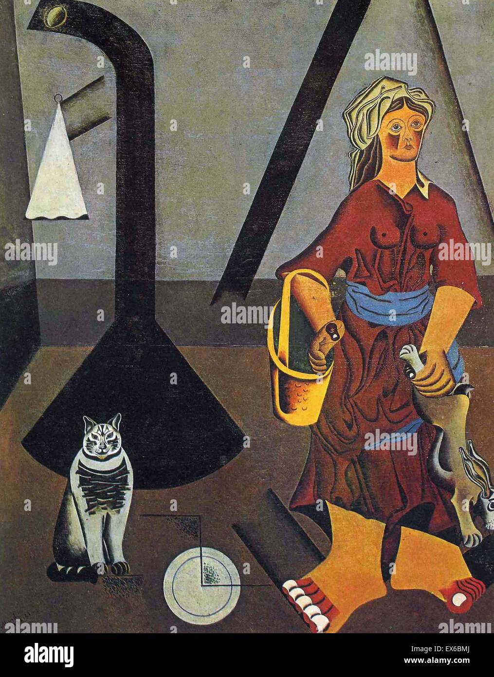 Joan Miro La Femme du fermier Banque D'Images