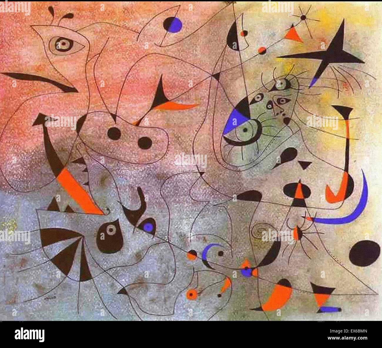 Joan Mirò Constellation l'Étoile du Matin Banque D'Images