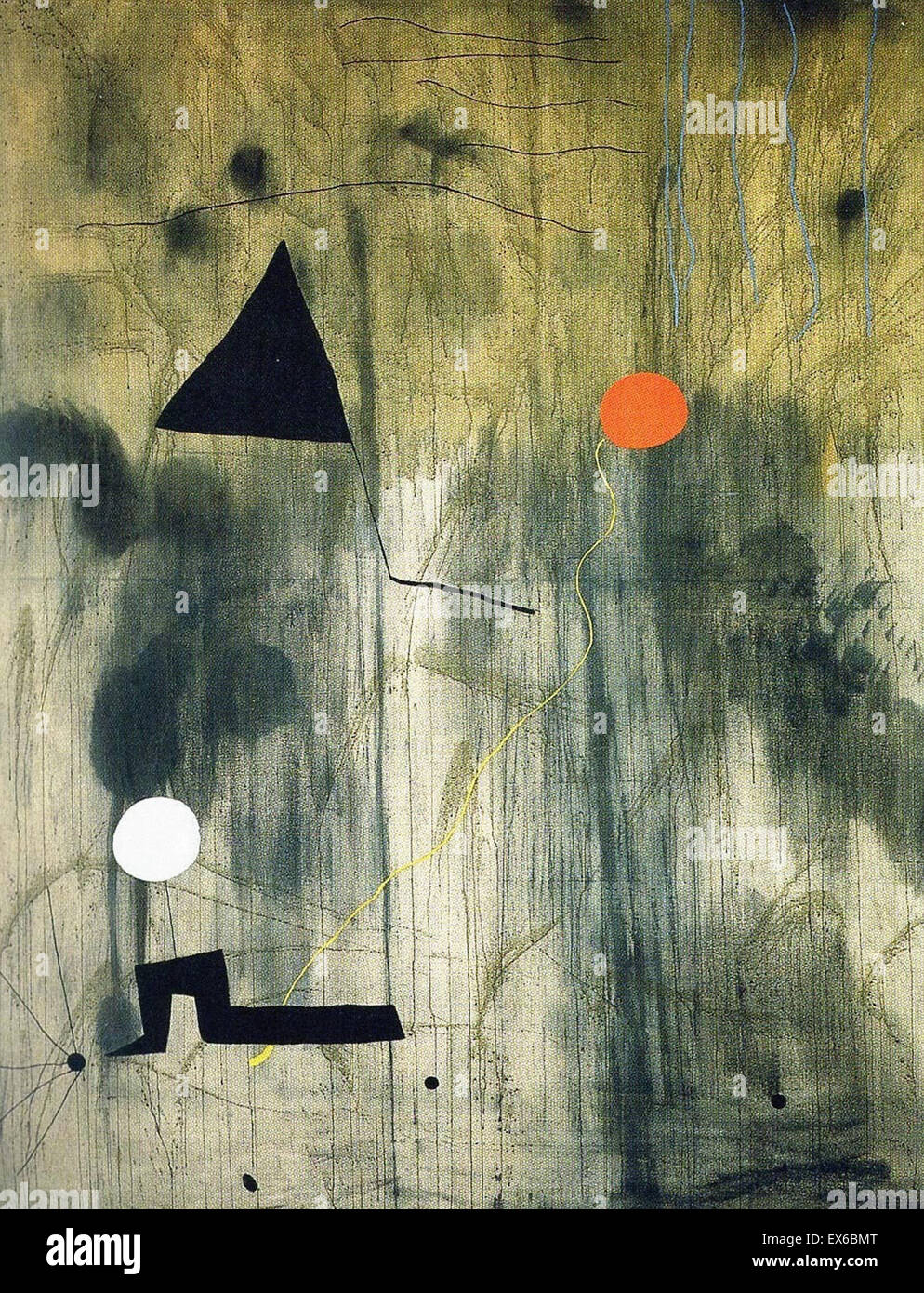 Joan Miro La naissance du monde Banque D'Images