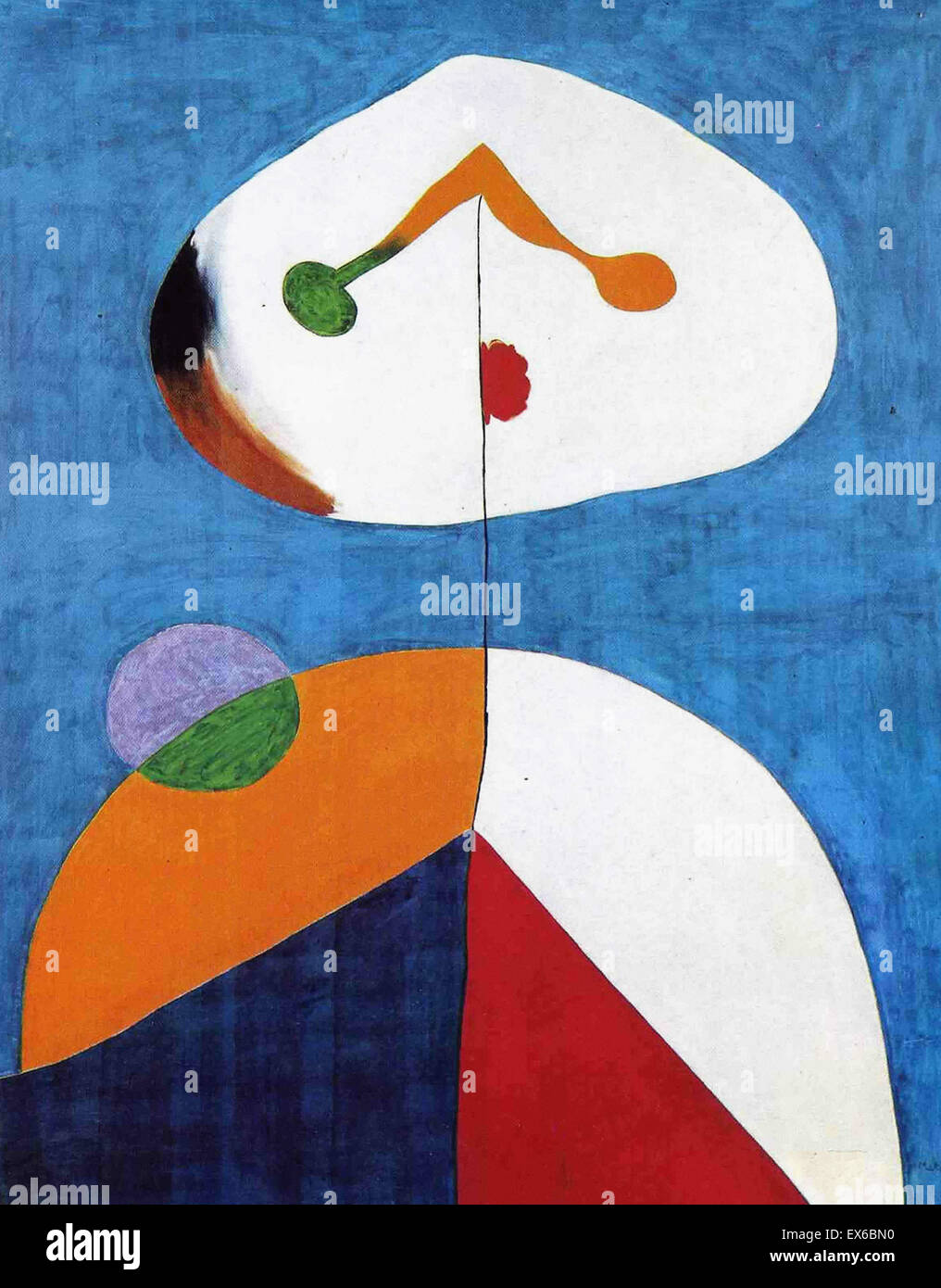 Joan Miro Portrait II Banque D'Images