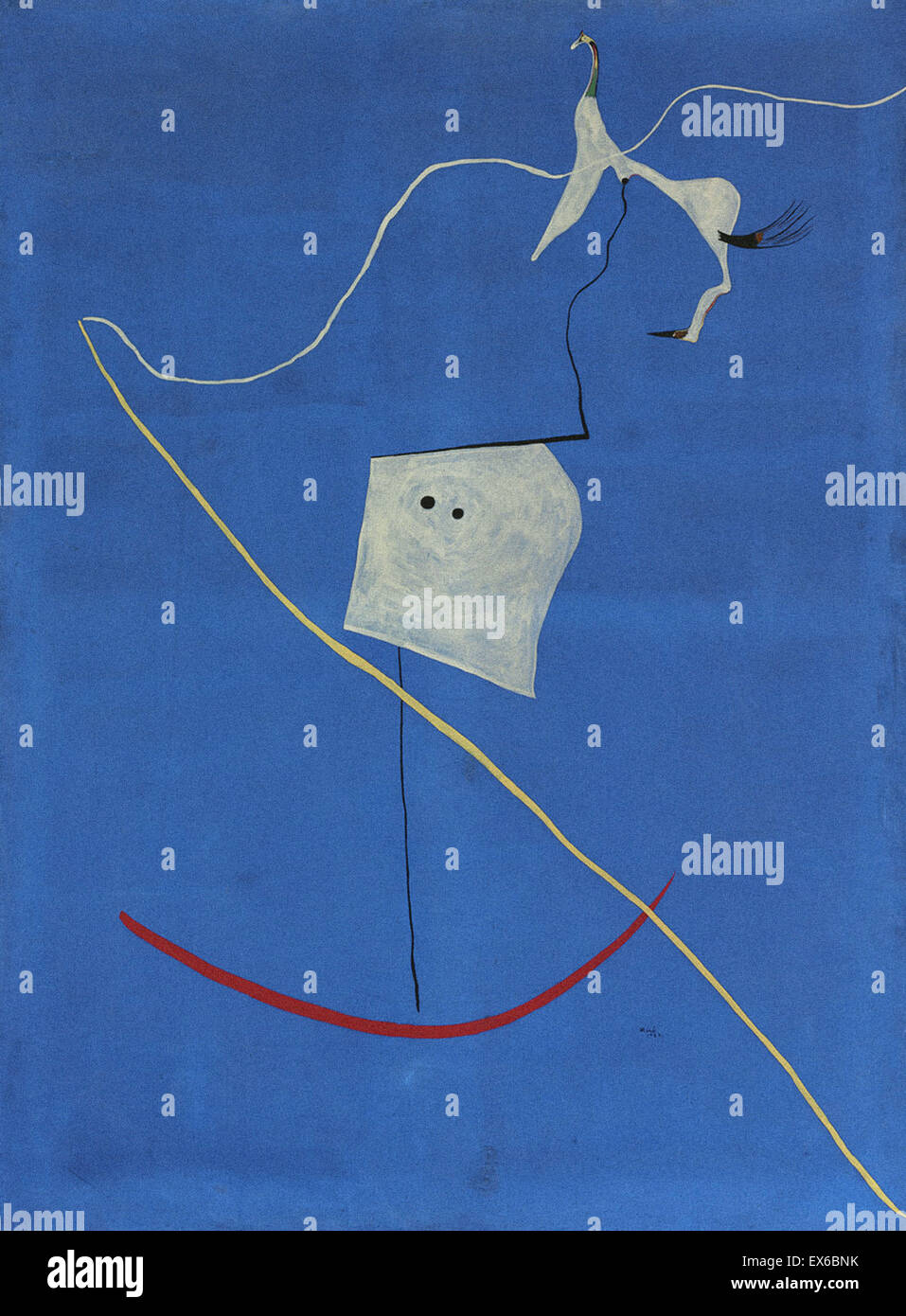 Cheval de cirque Joan Miró Banque D'Images