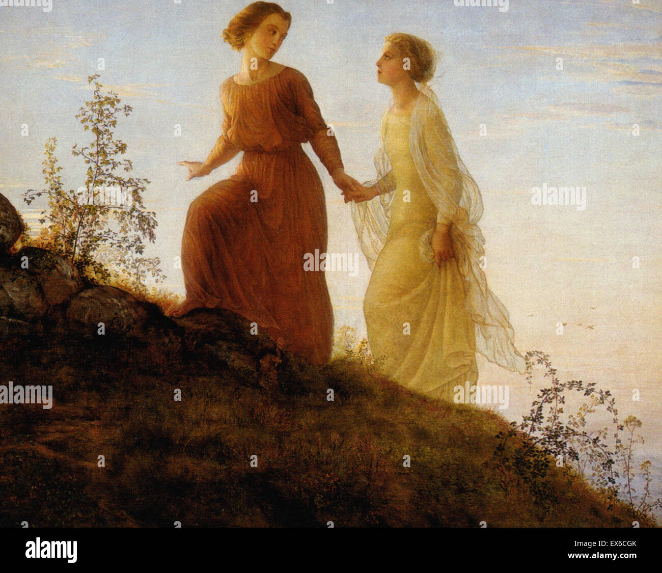 Louis Janmot Poème de l'âme (14) - Sur la montagne Banque D'Images