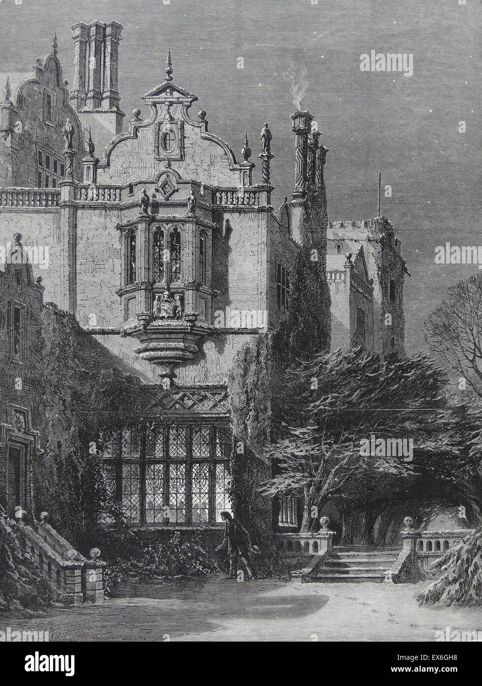 Gravure tirée de "le retour du fils prodigue". Datée 1860 Banque D'Images