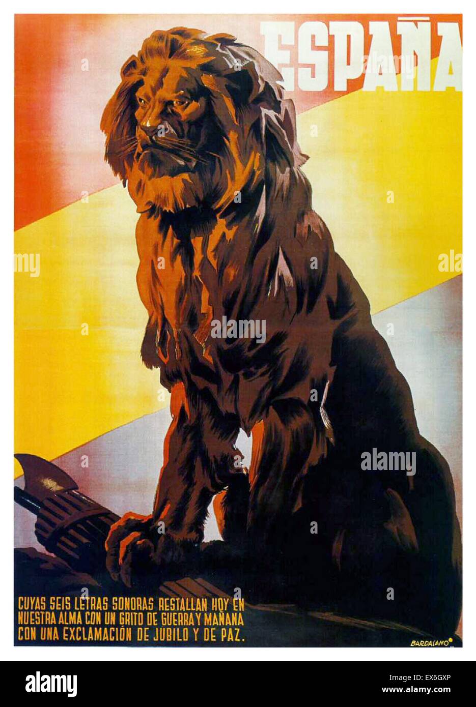 Affiche Propagande Guerre Civile Espagnole www.alamyimages.fr
