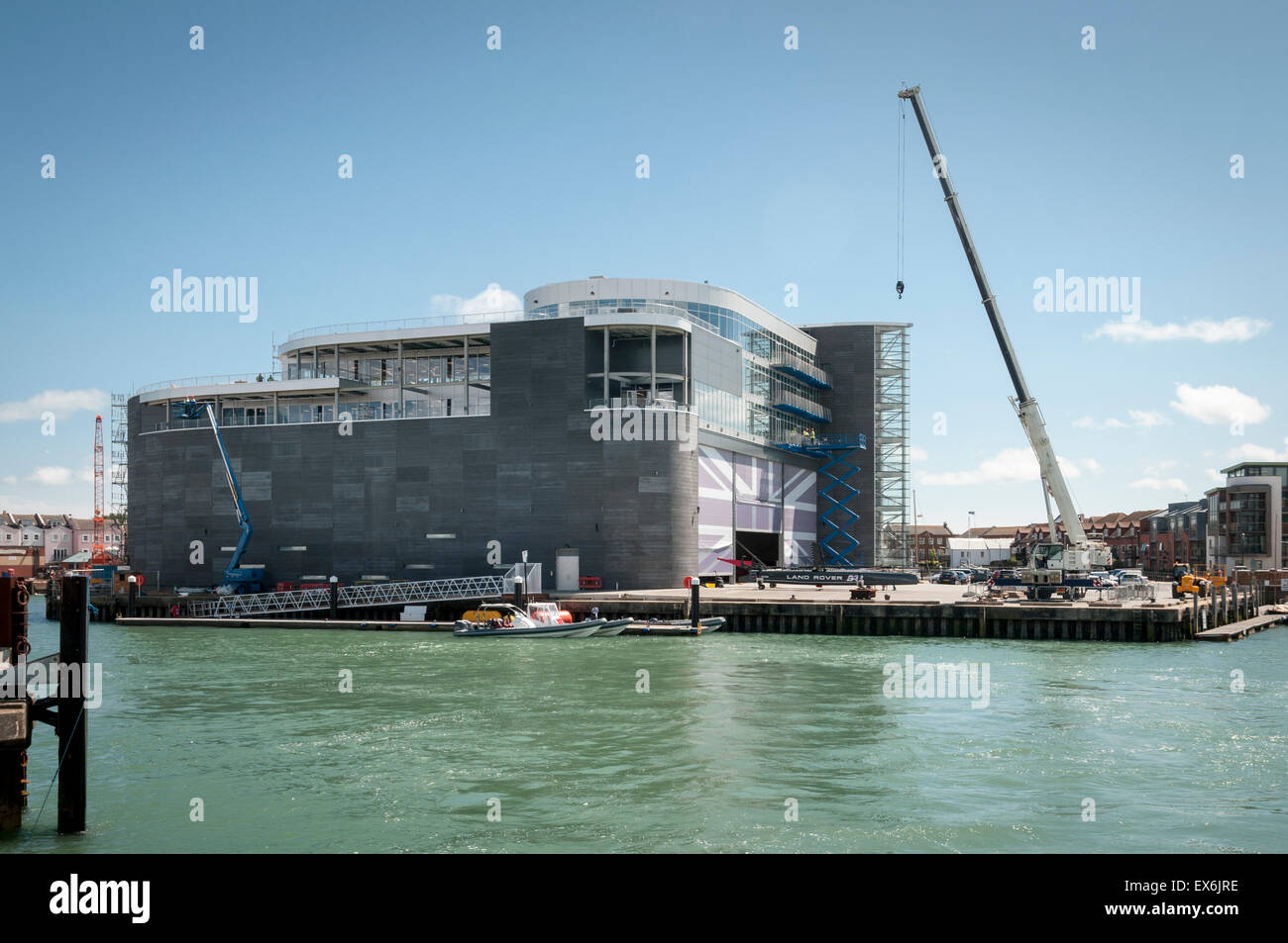 Sir Ben Ainslie's Americas Cup bid siège à Portsmouth Hampshire, Royaume-Uni Banque D'Images