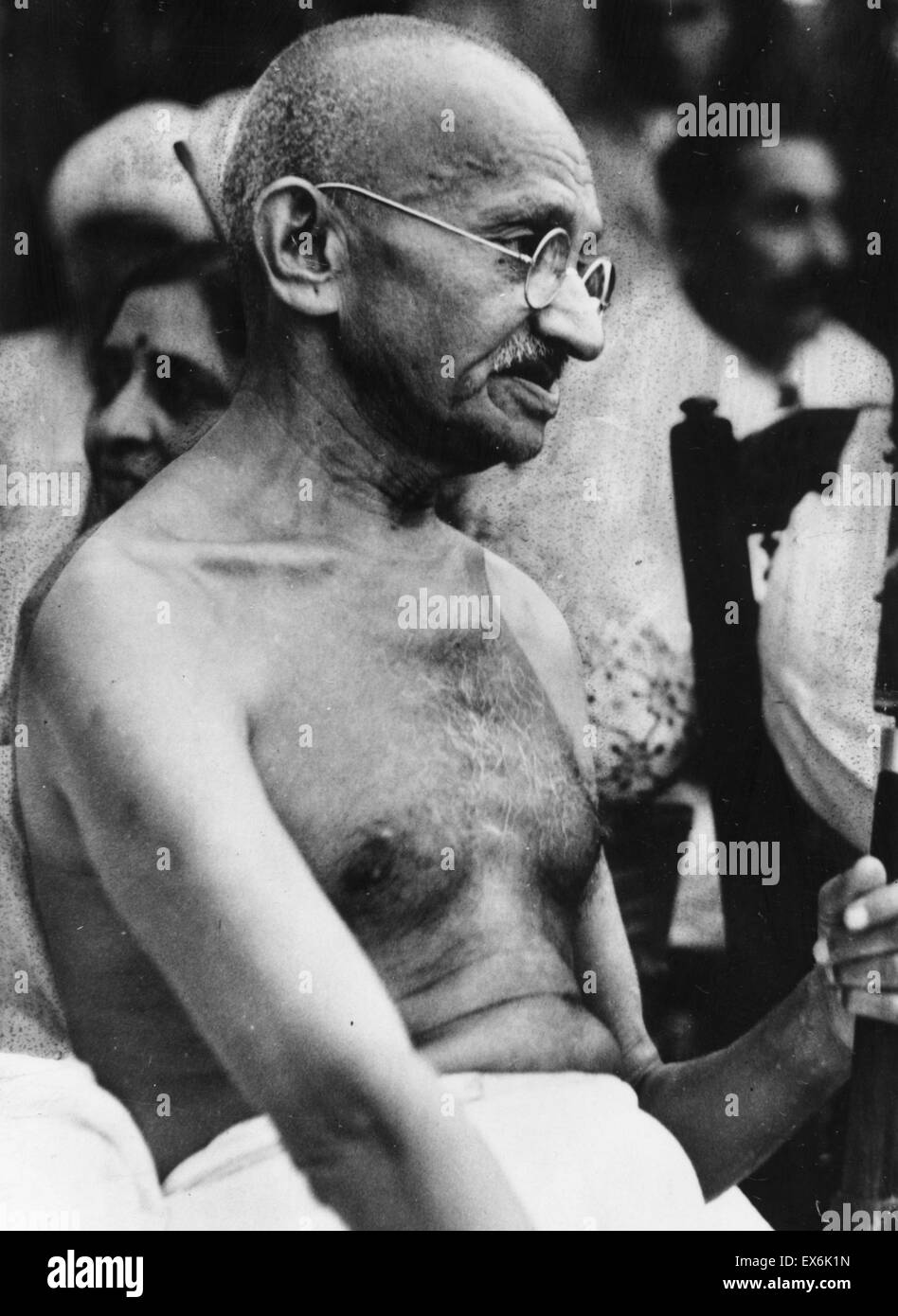 Mohandas Karamchand Gandhi (1869 - 30 janvier 1948) principal leader de l'indépendance de l'Inde en mouvement a décidé de l'Inde Banque D'Images