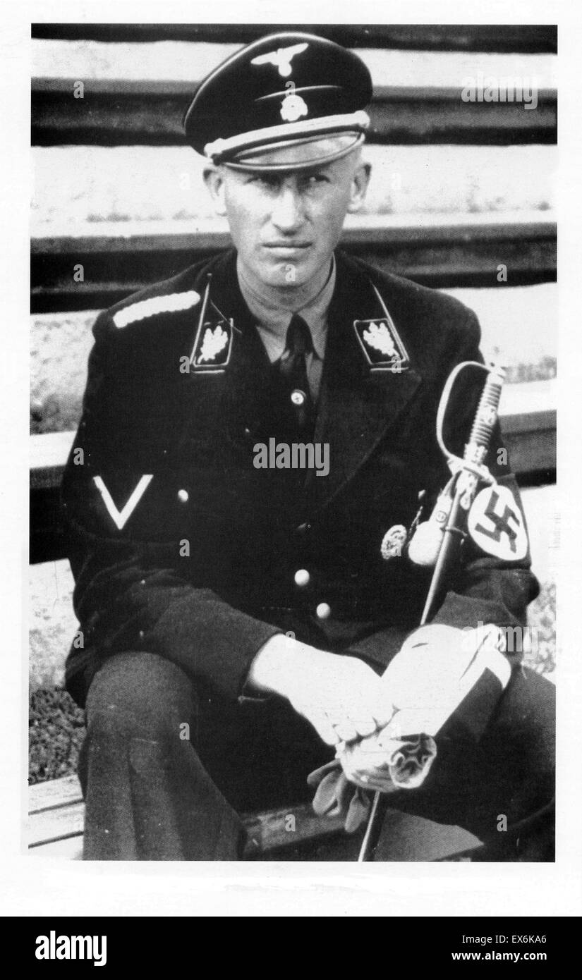 Reinhardt Heydrich (1904 - 4 juin 1942) allemand officiel nazi pendant la Seconde Guerre mondiale, et l'un des principaux architectes de l'Holocauste Banque D'Images
