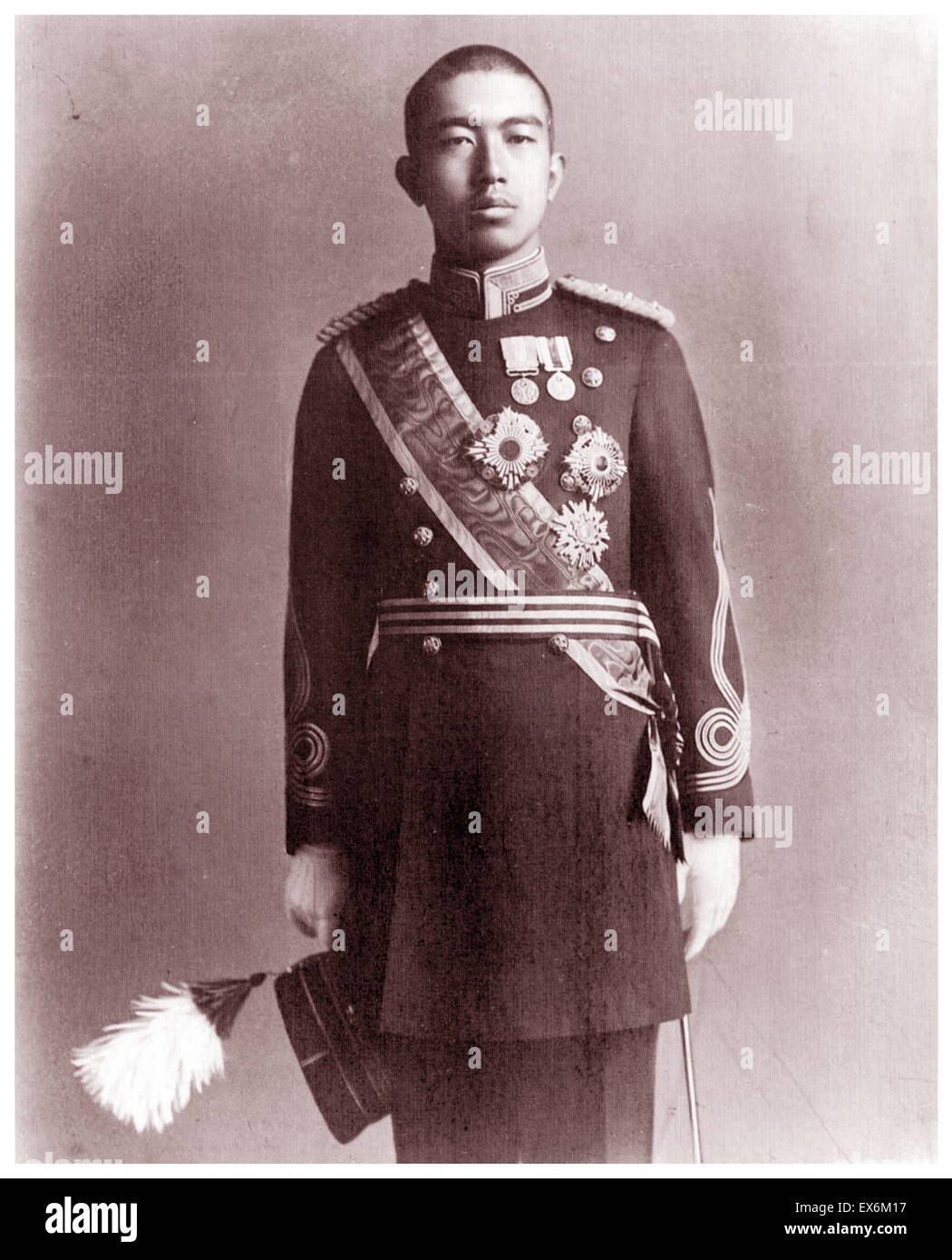 Prince (plus tard l'empereur du Japon Hirohito), comme Prince Héritier en 1919 Banque D'Images