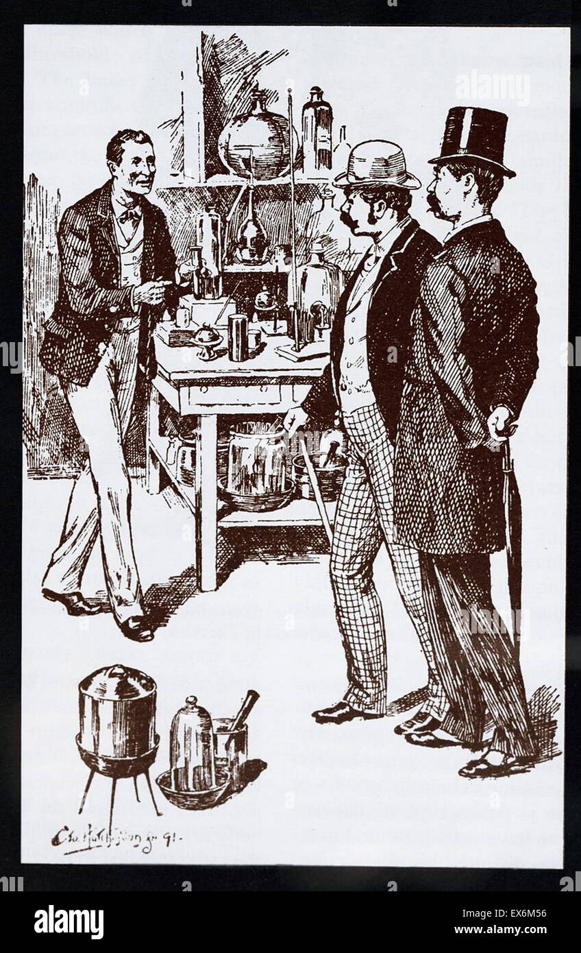 Arthur Conan Doyle, une étude en rouge, Londres ; Artiste : George Hutchinson 1886 Banque D'Images