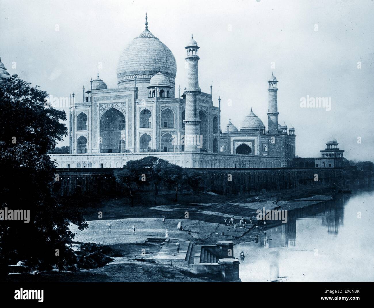 Photo du Taj Mahal, Agra, Inde. Datée 1910 Banque D'Images