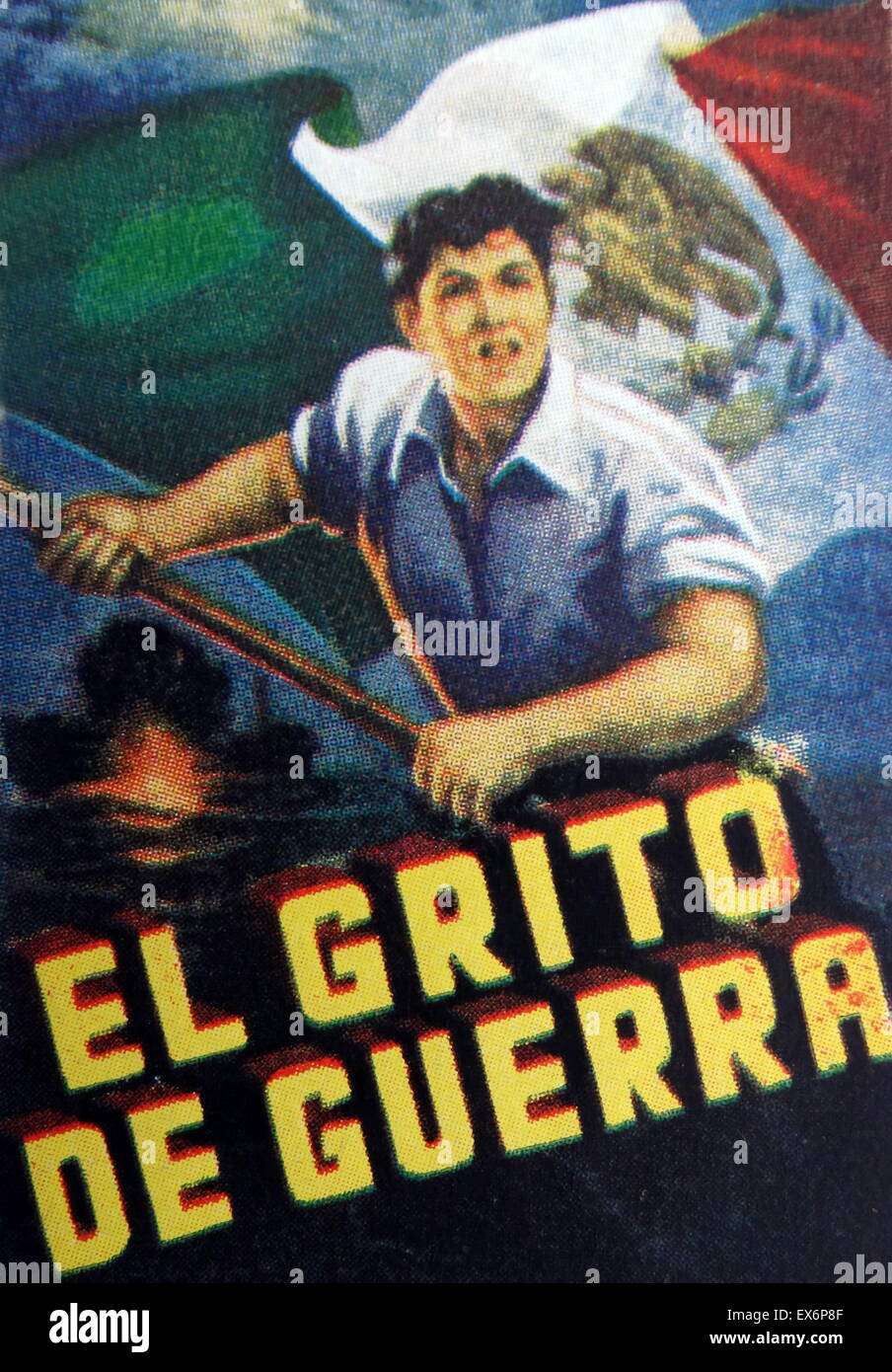 Guerre civile espagnole : Affiche de propagande républicaine déclarant : el Grito de Guerra (le cri de guerre) Banque D'Images