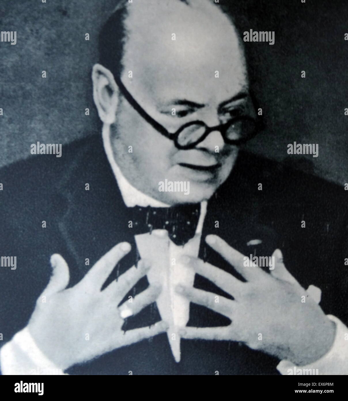 Winston Churchill comme premier ministre de guerre britannique 1940 Banque D'Images