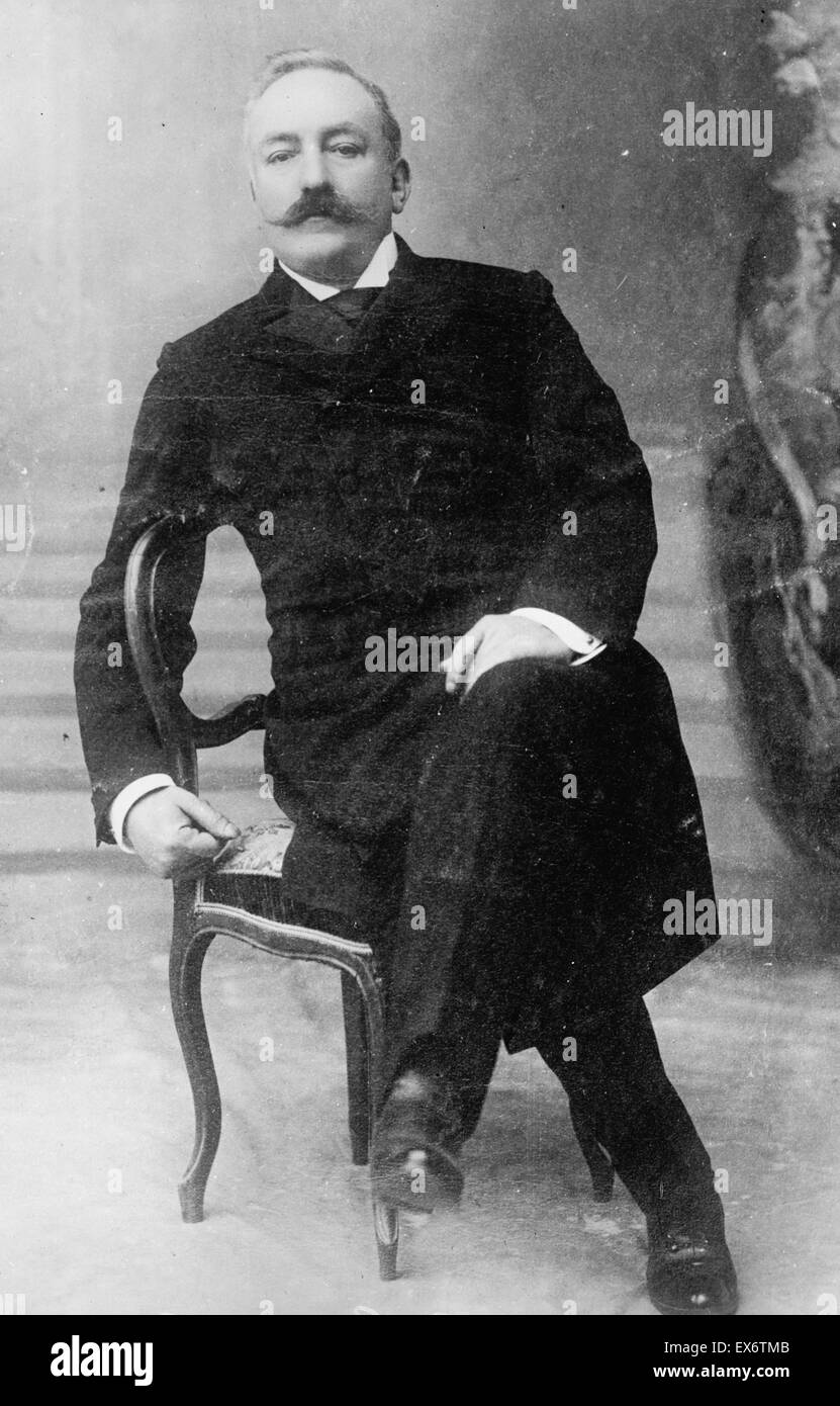 Roque Sáenz Peña 1851 - 1914) Président de l'Argentine de 1910 à 1914 Banque D'Images