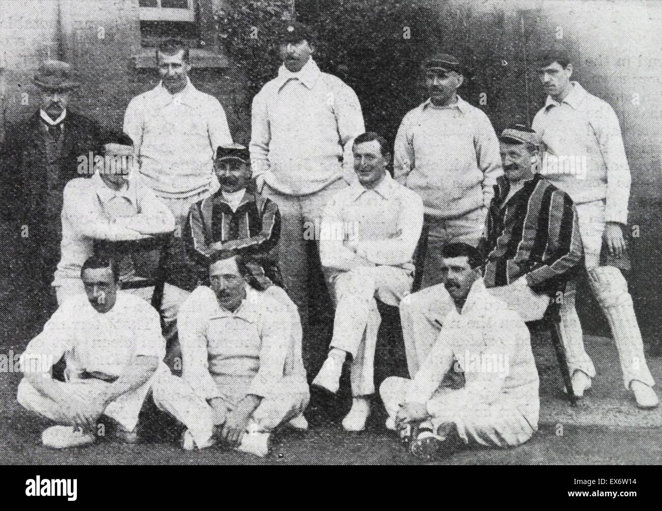 L'équipe de cricket du comté de Nottingham 1902 Banque D'Images