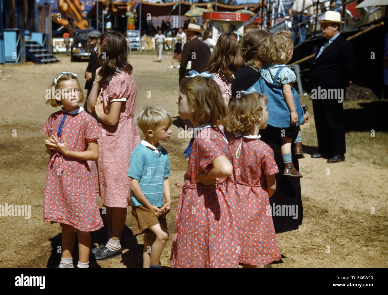 Au Vermont State Fair', Rutland, septembre 1941 par le photographe Jack Delano (1914-1997). La couleur. Banque D'Images