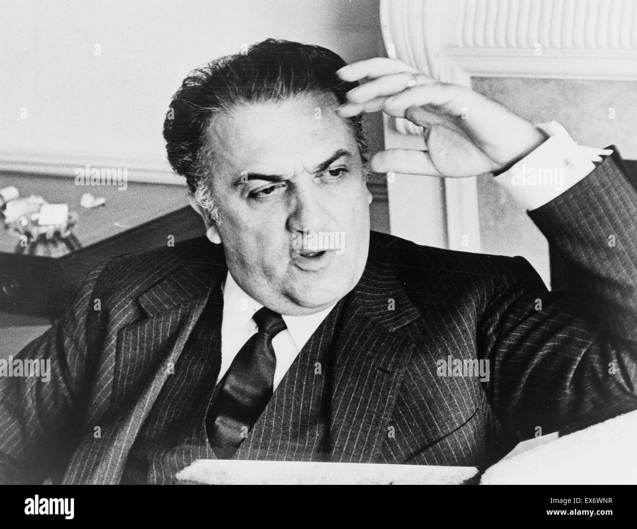Federico Fellini 1920-1993, était un réalisateur et scénariste italien. Banque D'Images