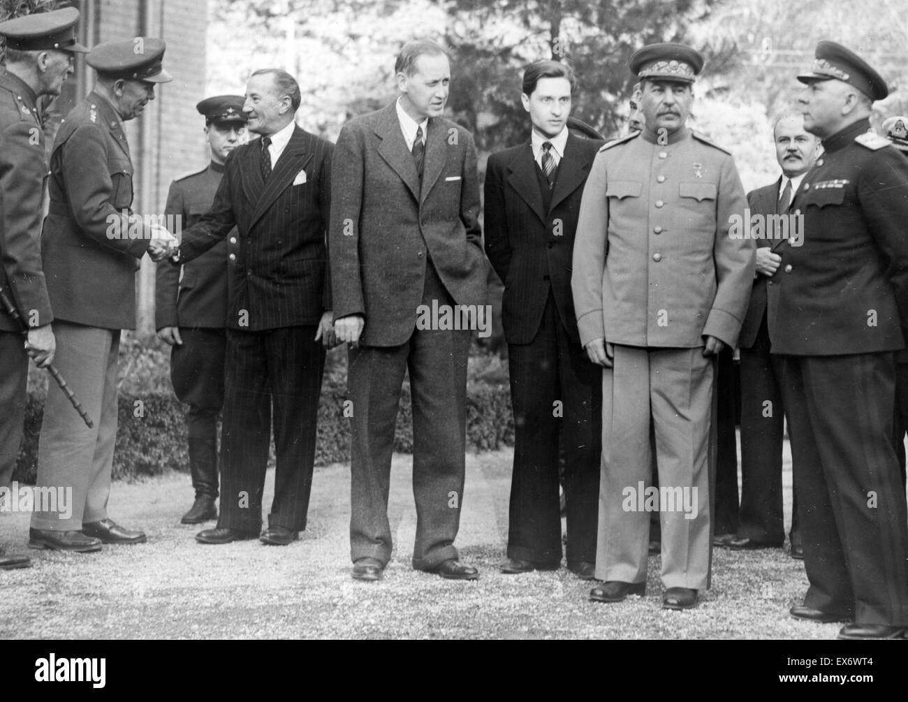 Staline à la conférence de Yalta 1945 Banque D'Images
