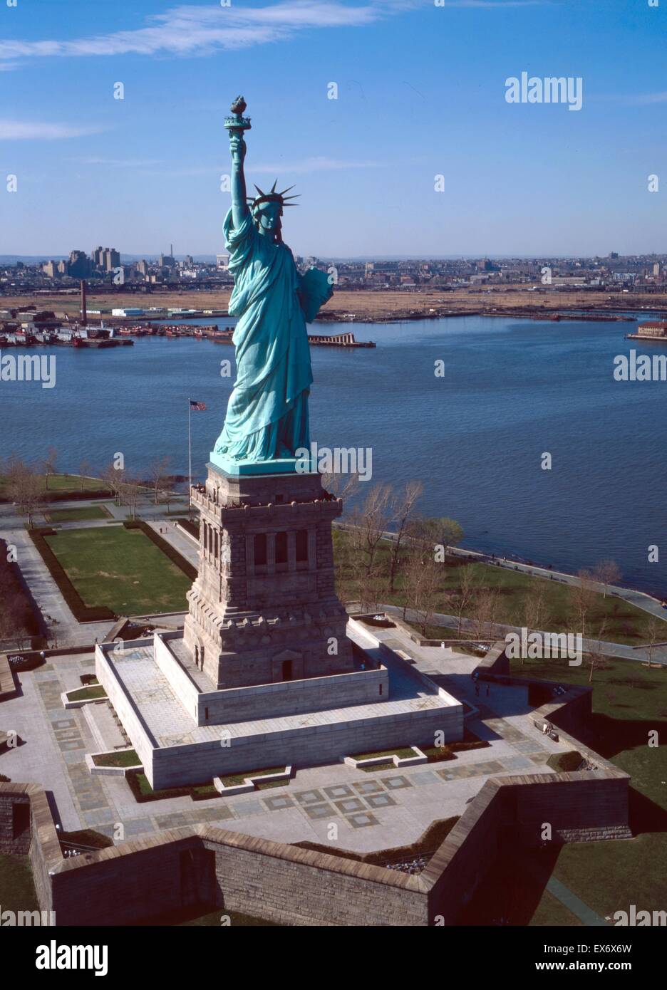 Statue de la liberté, Liberty Island, Manhattan New York County, dans l'état de 1984. Banque D'Images