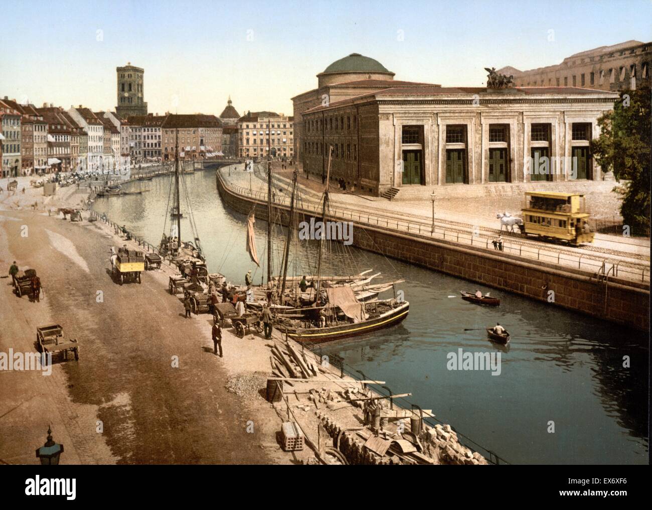 Thorvaldsen (c.-à-d. Musée Thorvaldsen) , Copenhague, Danemark, 1890 Banque D'Images
