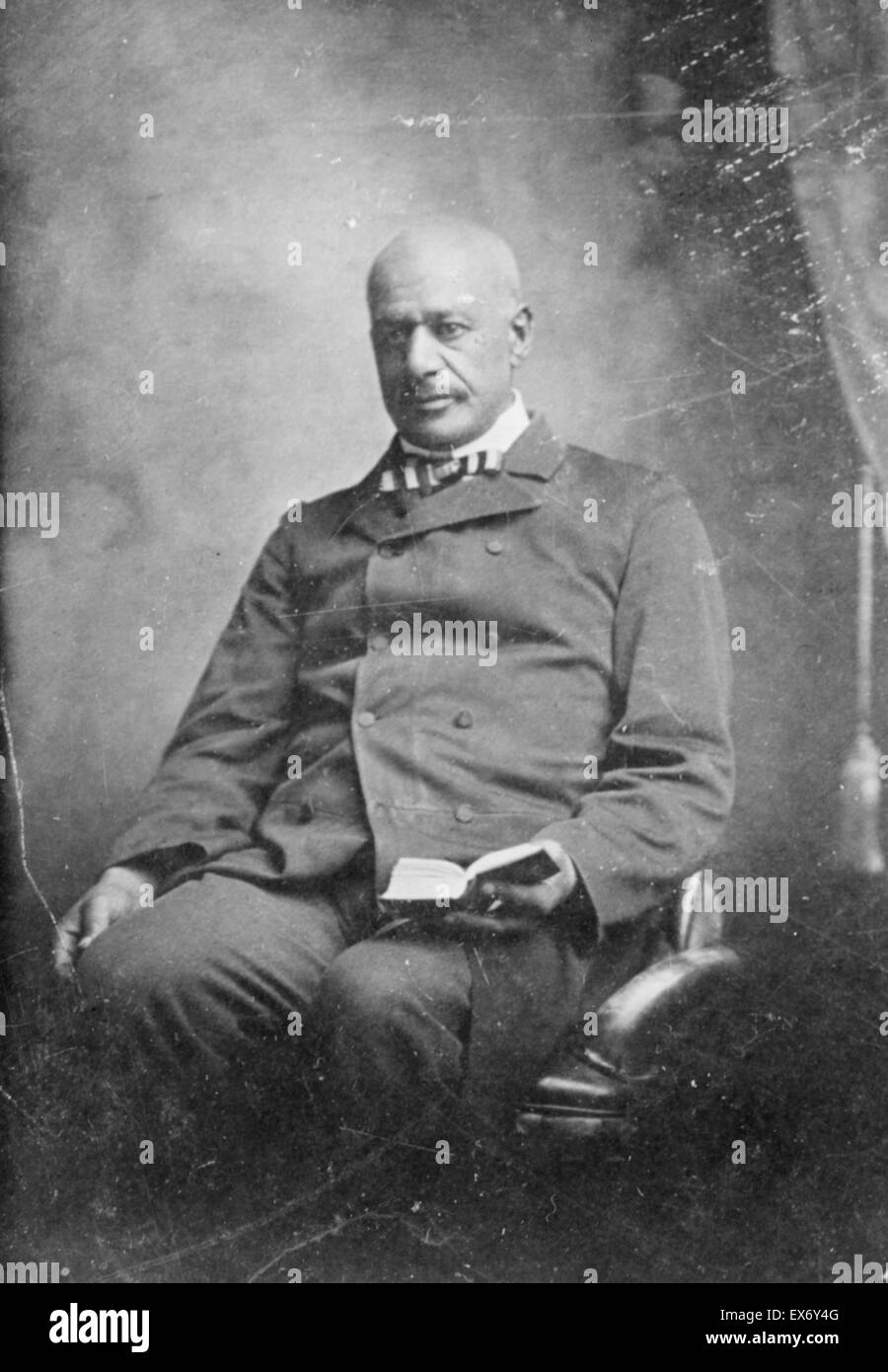 Le Soldat James Daniel Gardner, portrait, assis en face légèrement à gauche. Banque D'Images